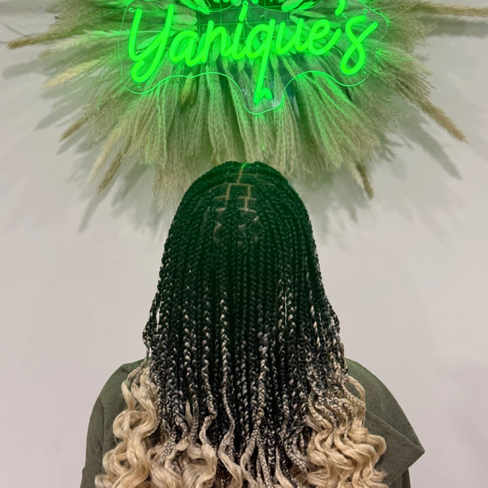 Kids knotless Braids at Yanique's Beauty Bar in Everett, MA
