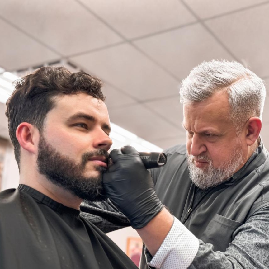 Haircut and Beard at Dave's Place Barbershop