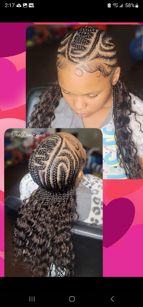 Braided Feed Ins With Designs at TheVisionaryExperience✨️ in For Address, MI