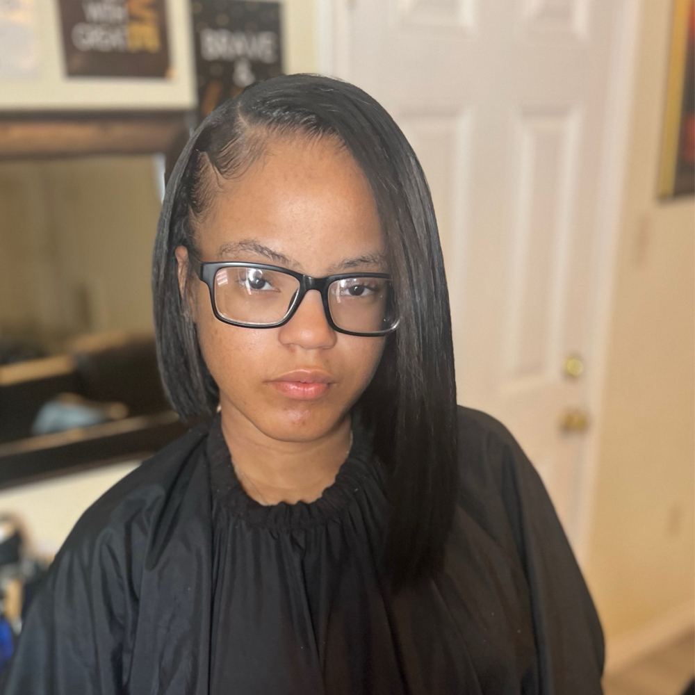 Sew-In With Leave Out Bob
