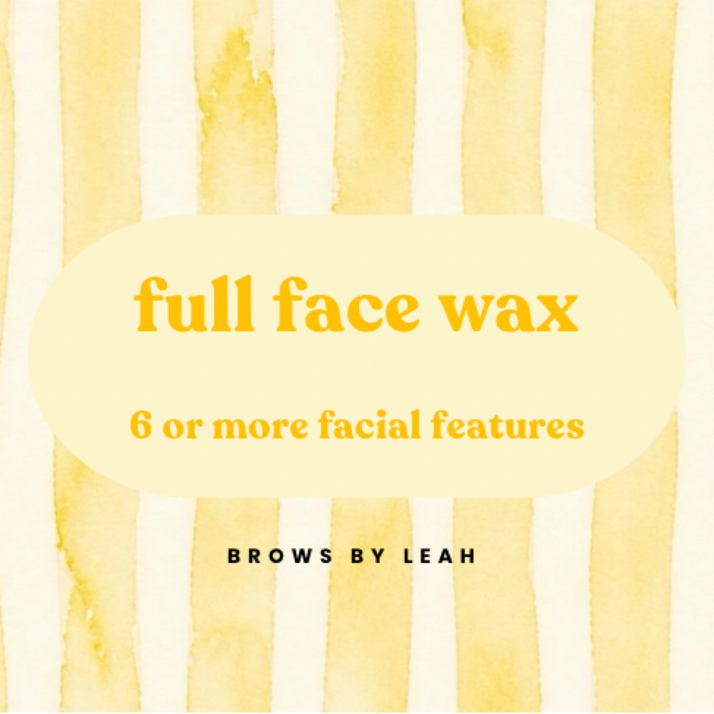 Full Face Wax at Brows by Leah in Millbury, MA