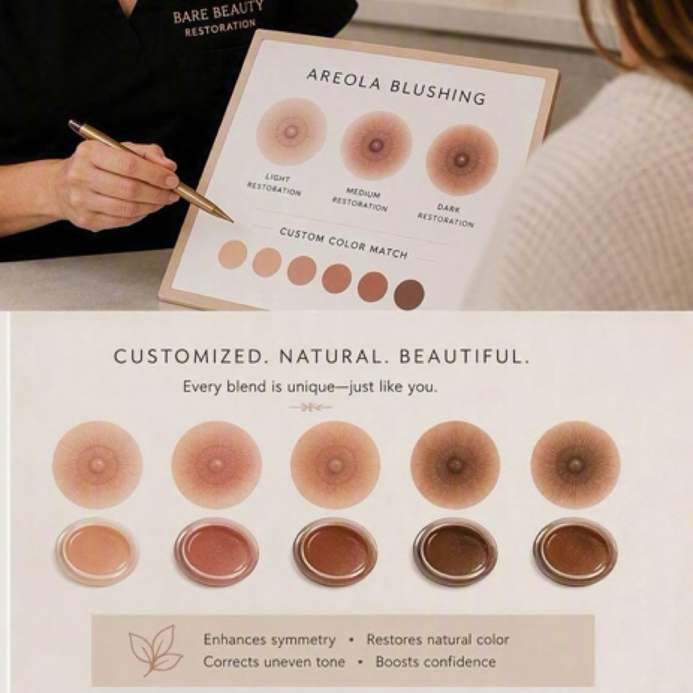 Areola Blushing at Bare Beauty Restoration in Midland, TX