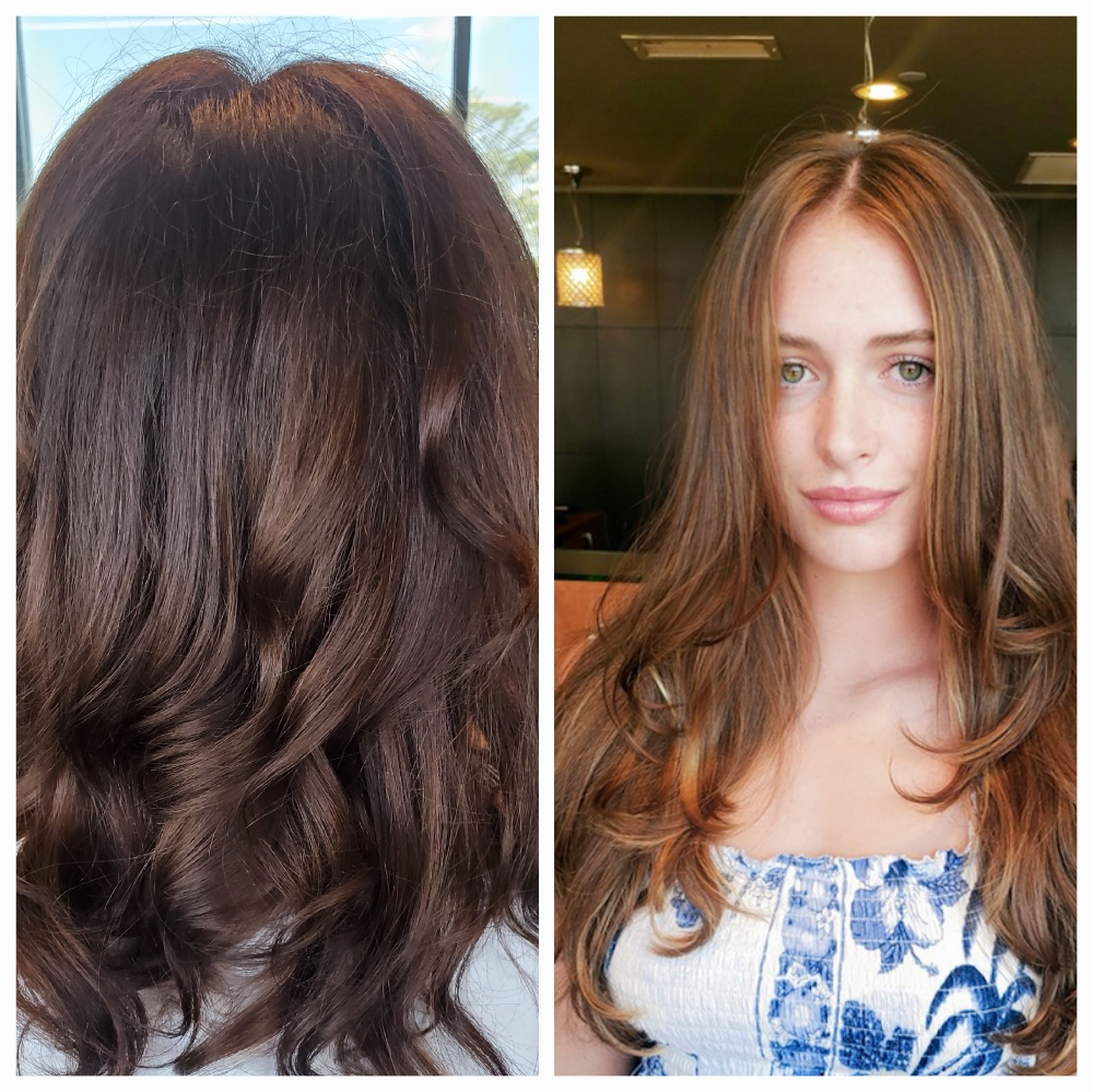 Root Touch Up & Women's Haircut