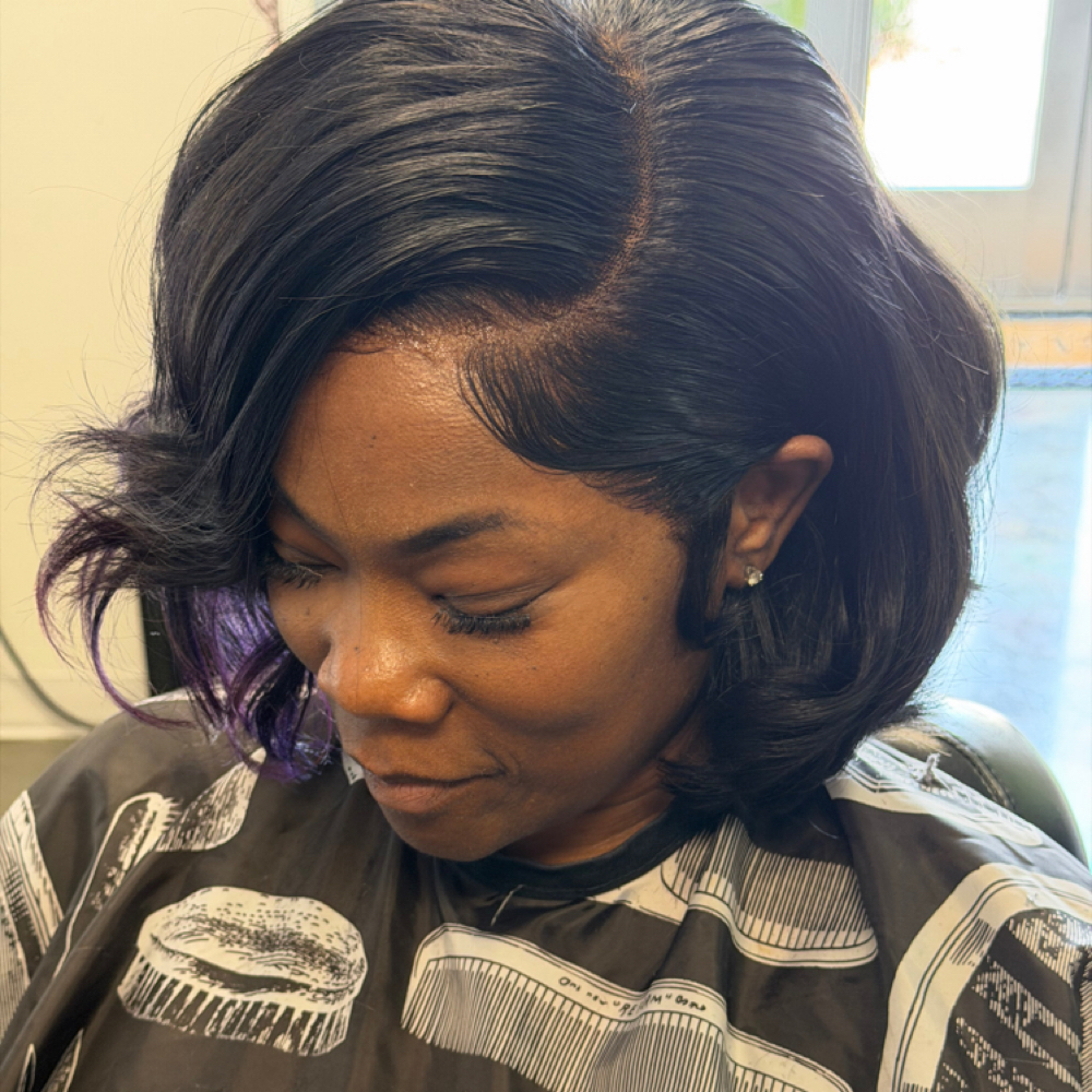 Wig Installation and style at Creative Impression Hair Salon in Arlington, TX