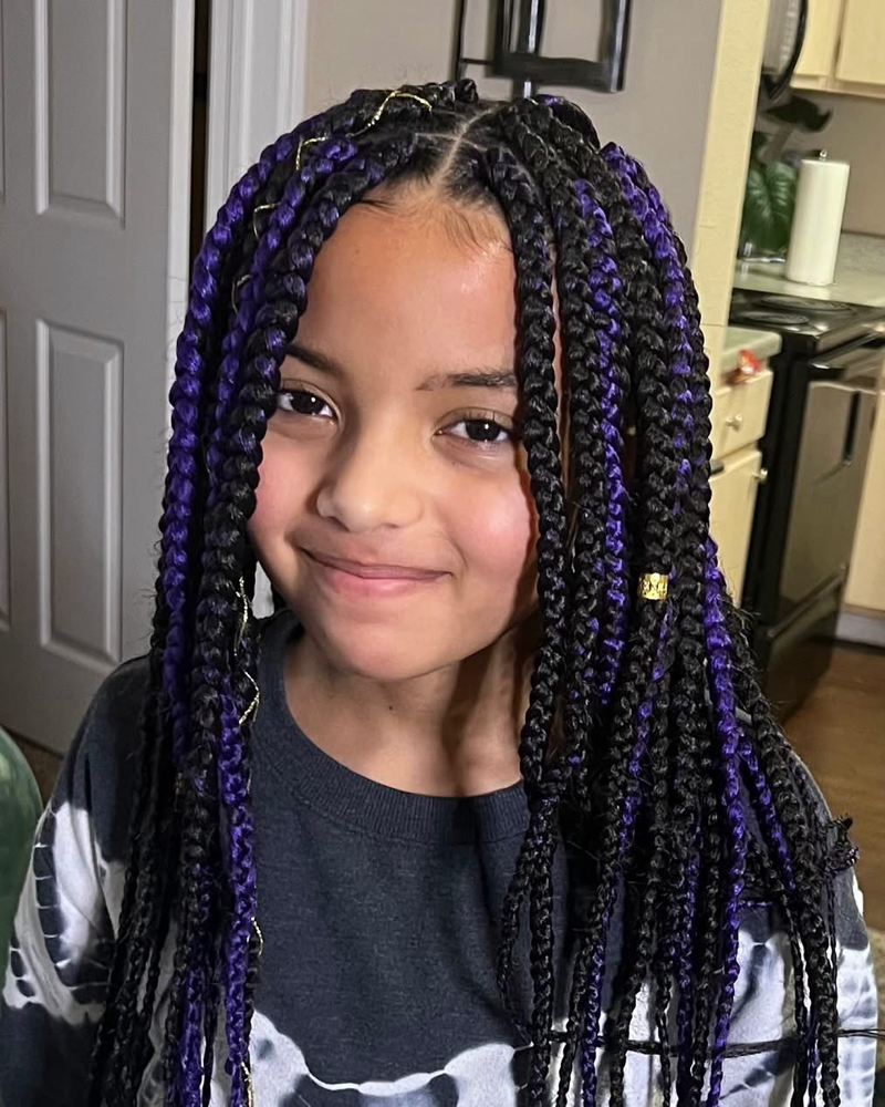 Medium Knotless Braids