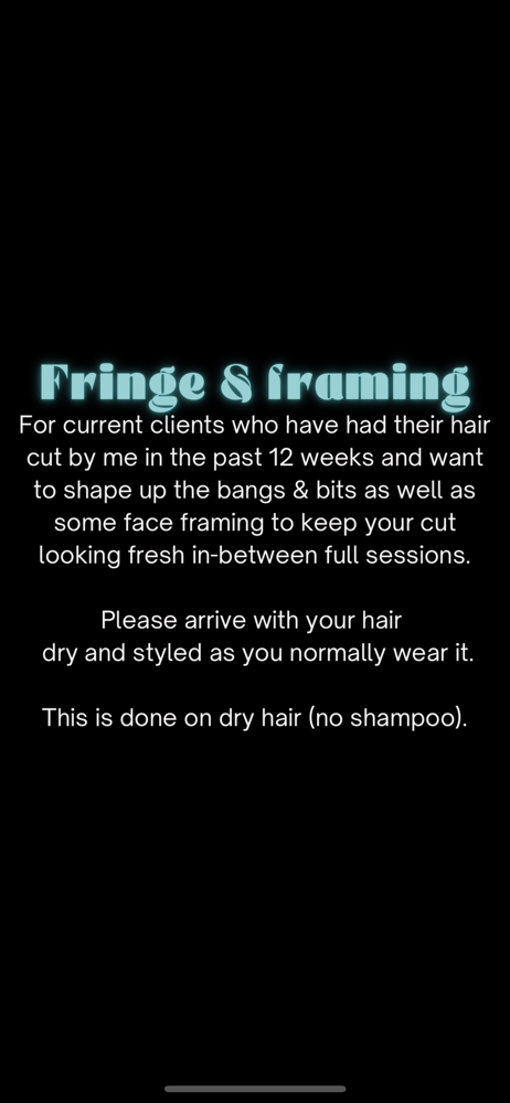 Fringe & Framing Current Client at Leroy Hates My Hair in Gainesville, FL