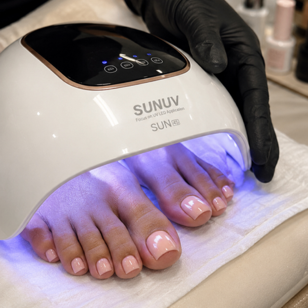 Gel Toes ( Add On ) at His & Hers Barbershop and Salon in Painesville, OH