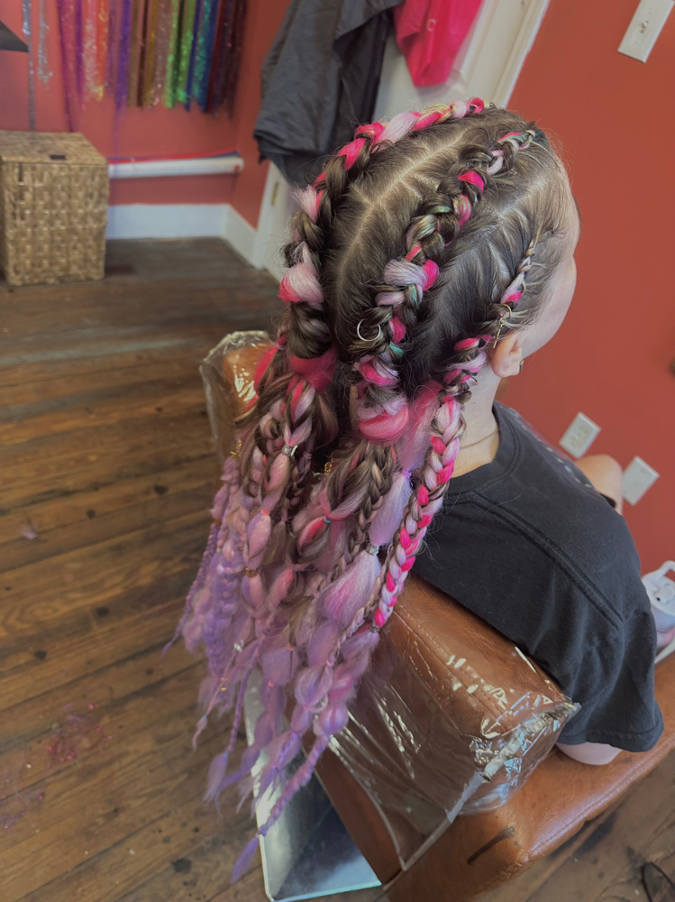 Boho Feed In Braids