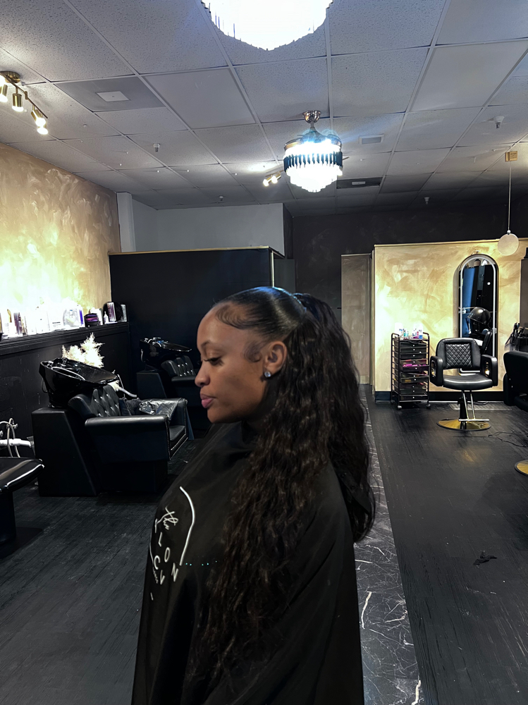 Half Up half Down Quickweave