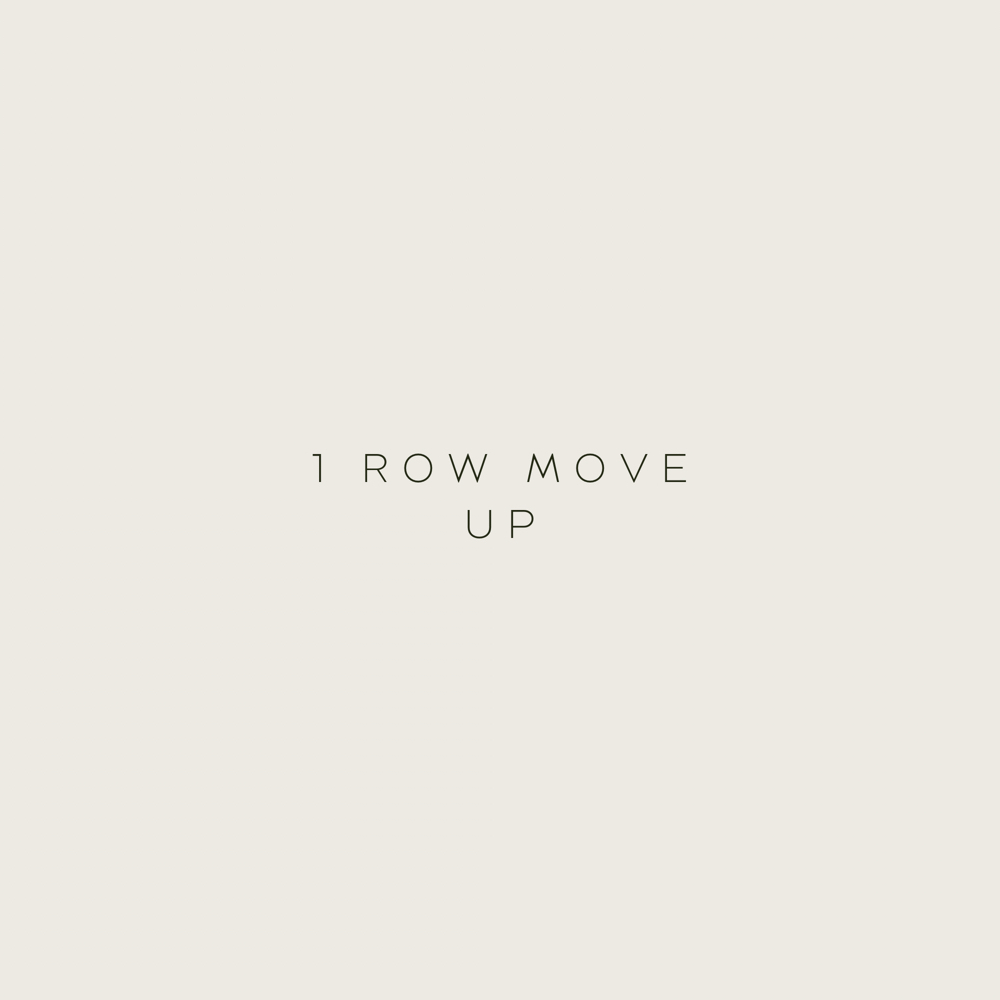 1 Row Move Up at K | K Hair in Bend, OR