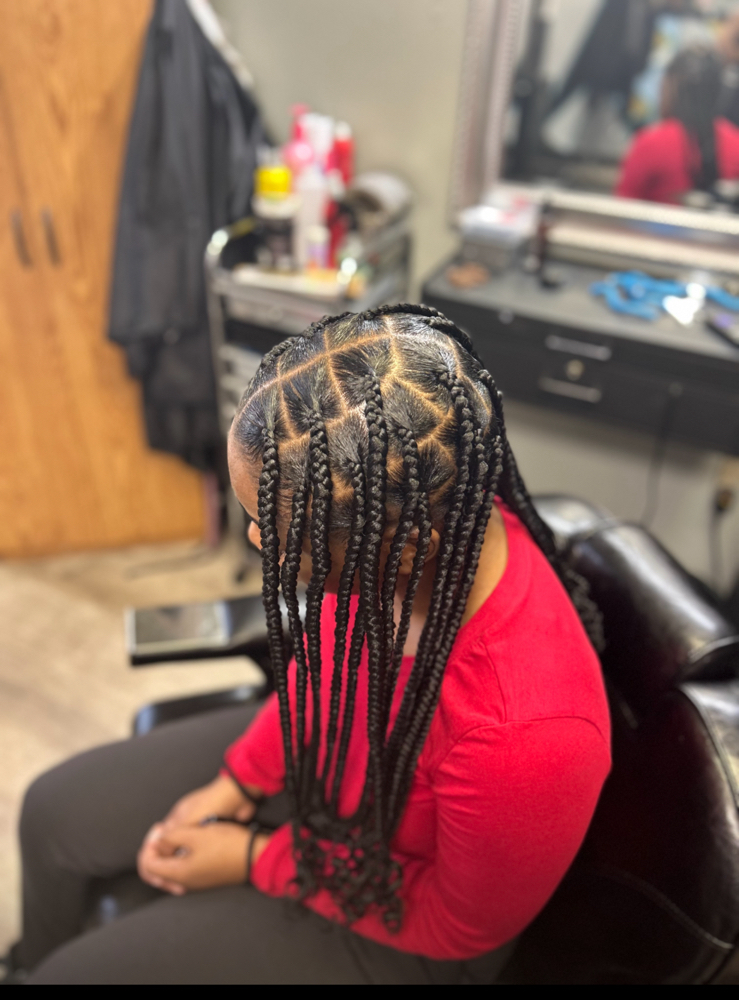 Large Knotless Braids