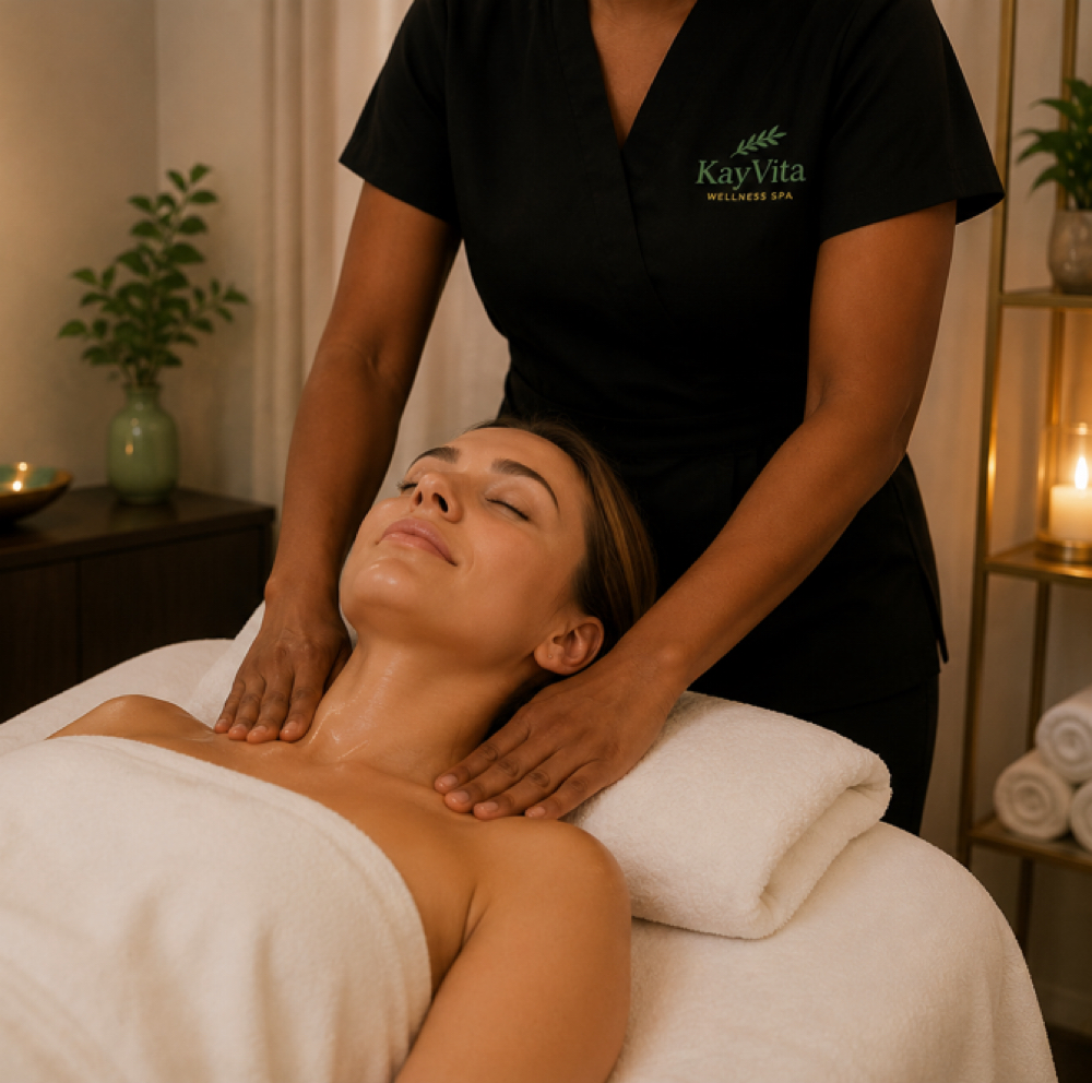 Neck & Shoulder Massage at KayVita Wellness Spa in Tampa, FL