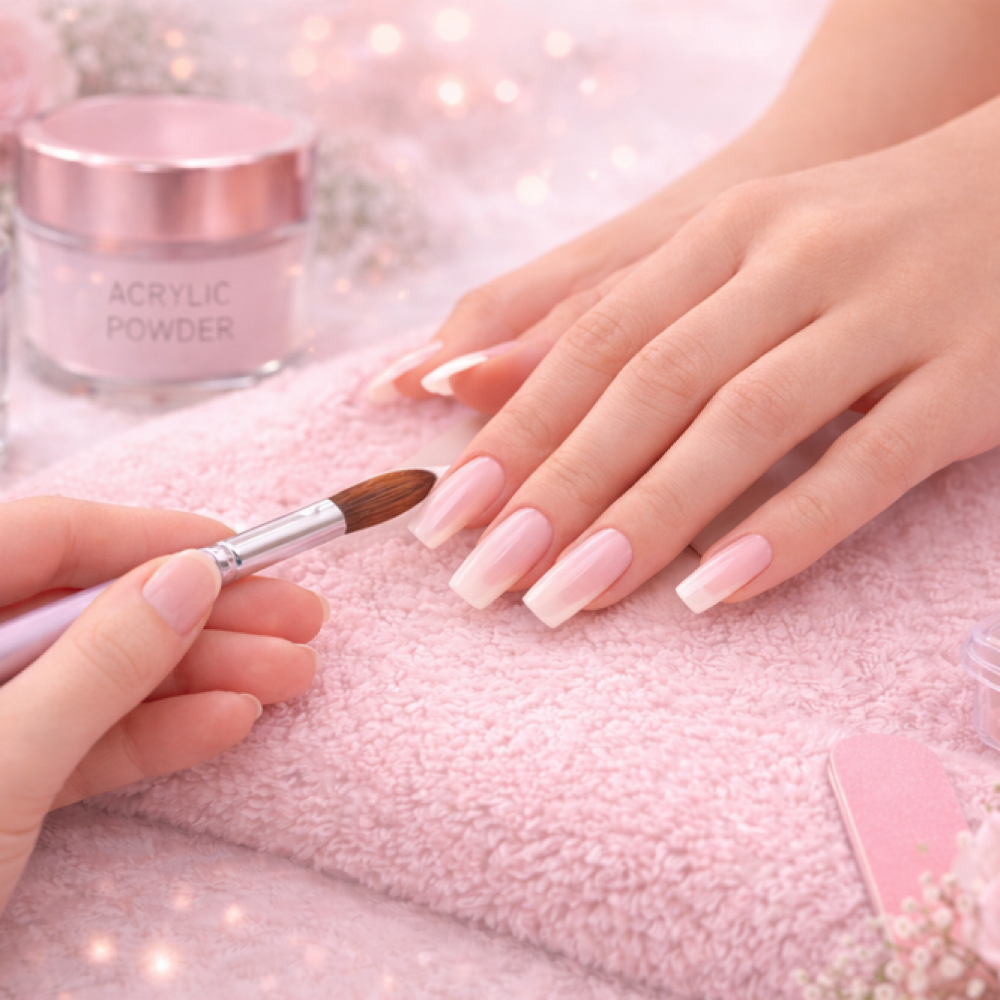 XL Acrylic Full Set at Essence Nail Salon in Livingston, CA