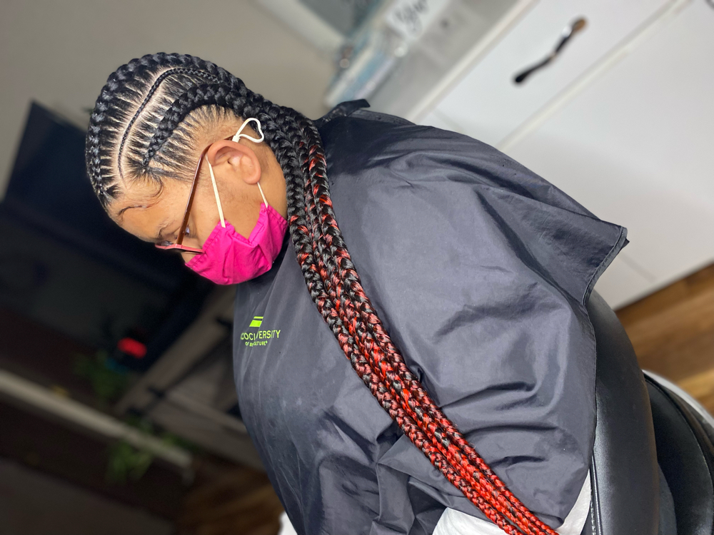 Large Feed-in Braids (4-5)