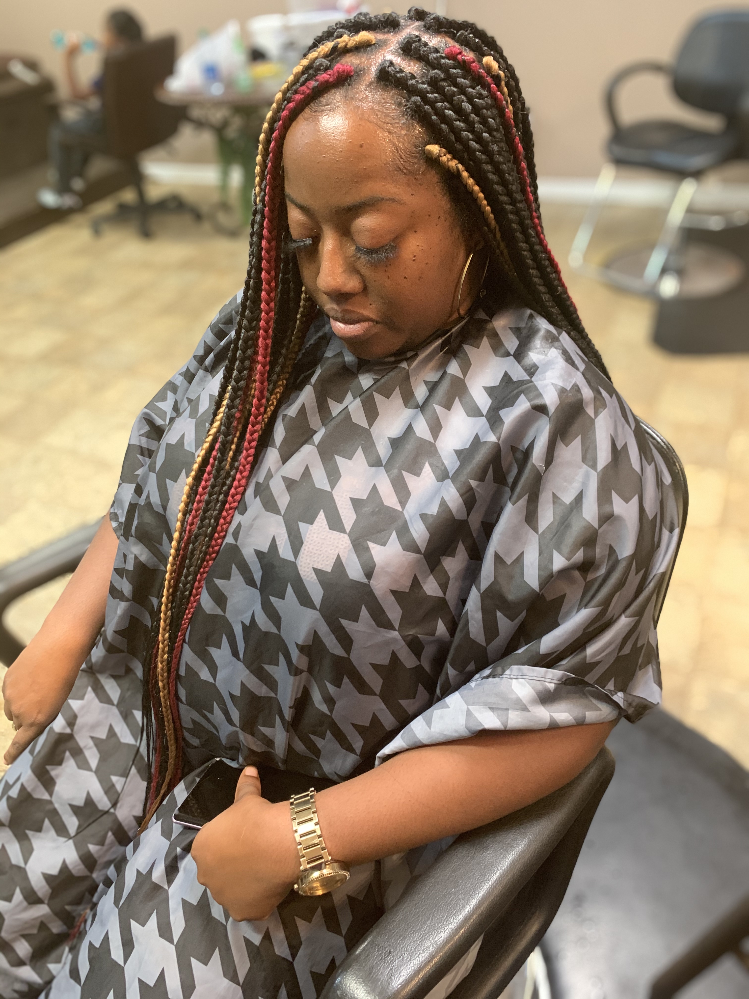 Medium Box Braids