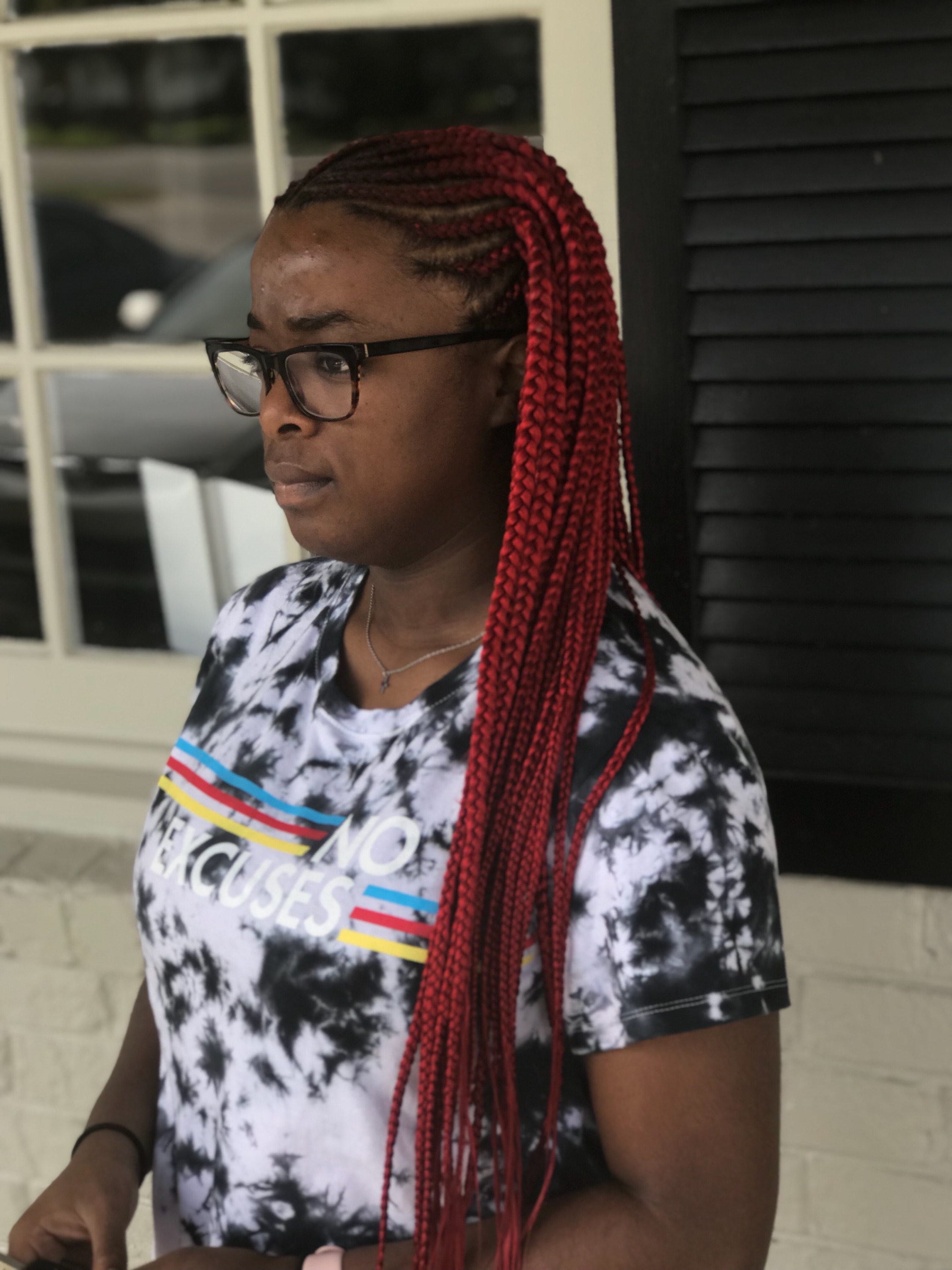 Tribal Braids With Box Braids