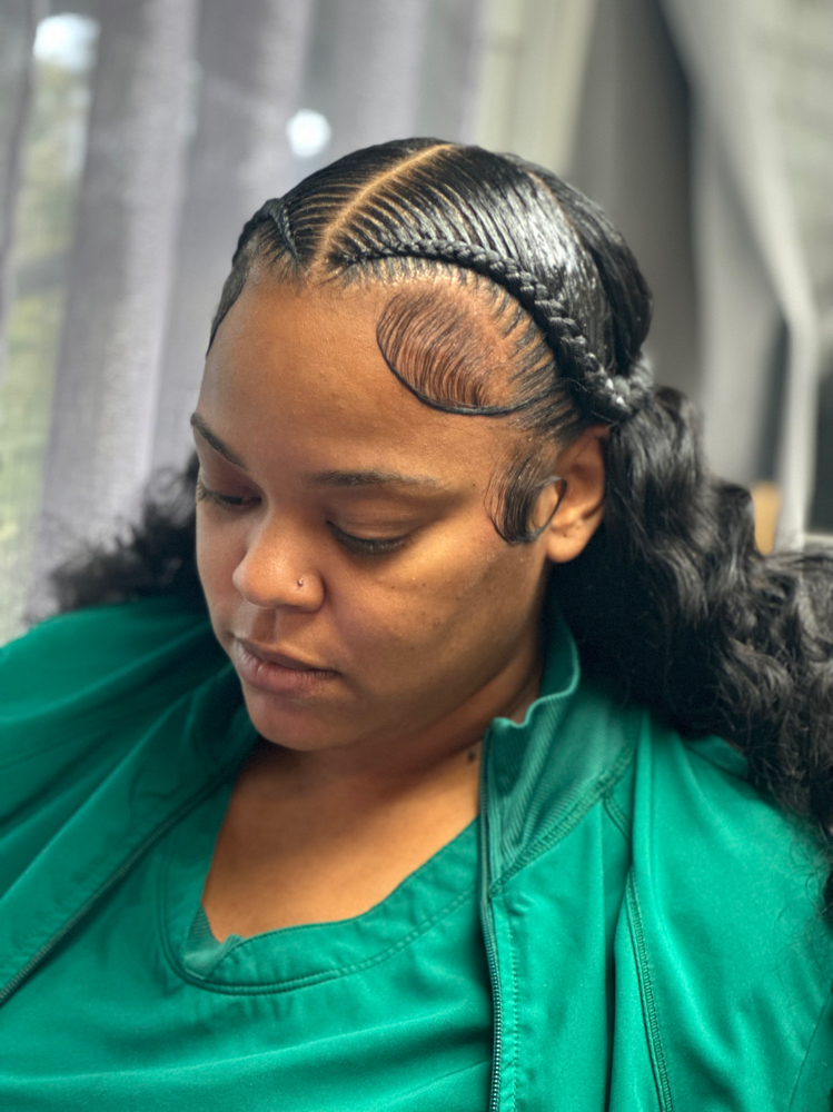Stitch Braids With Quick Weave