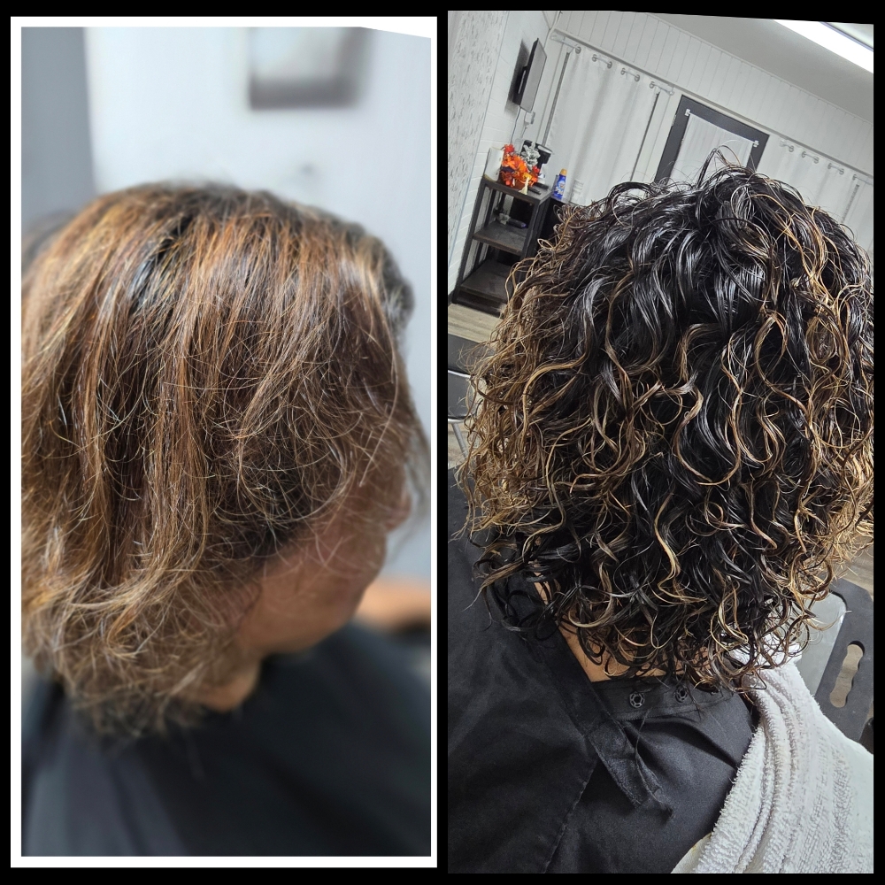 Perm (Med- LONG HAIR) at Lyliana Villanueva At The Beauty Studio in Lufkin, TX