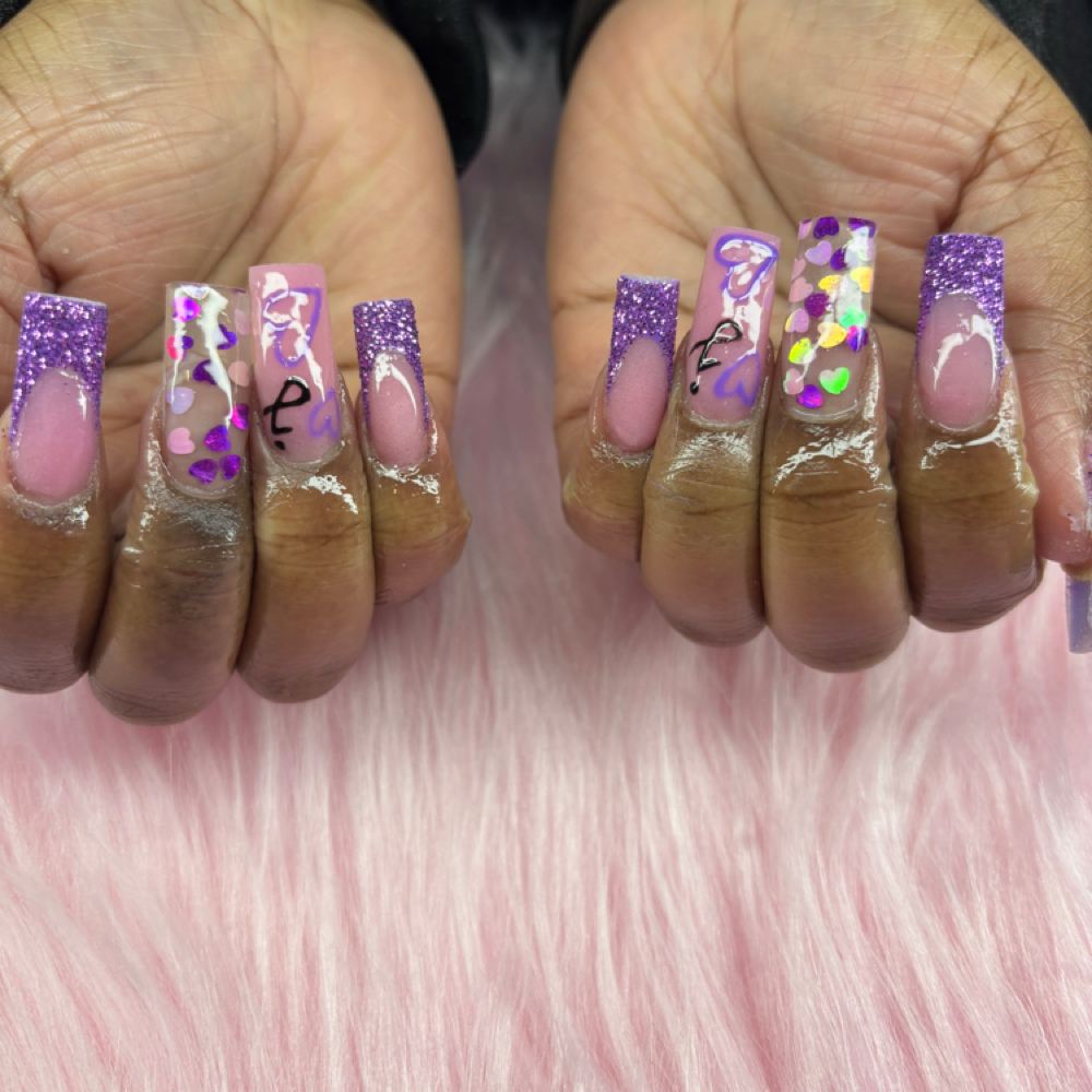 Long Acrylic Fill In at Klawed By Ariana in Oak Park, IL