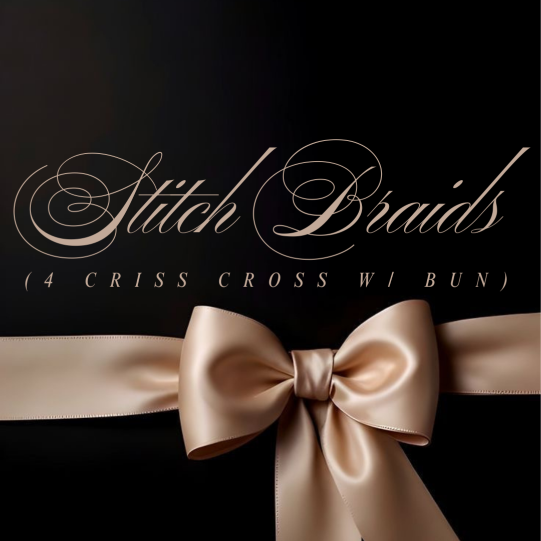 4 Criss Cross Stitch Braids W/ Bun at Kloud9 Beauty & CO., LLC in Homestead, FL