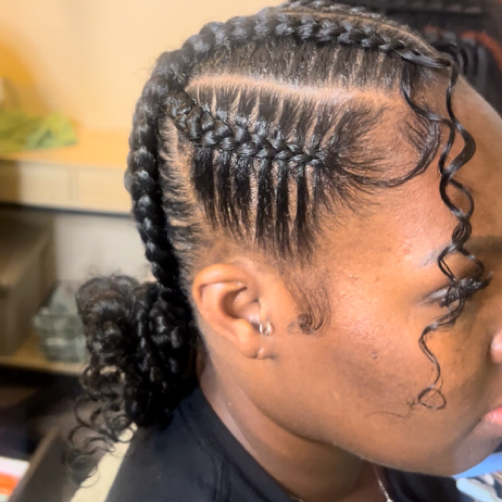 Criss Criss Stitch Braid Buns 🚨Sum at Sister  Locs in Orange Park, FL