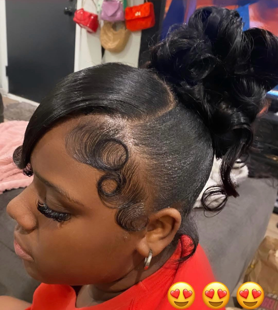 Pin Curl Bun