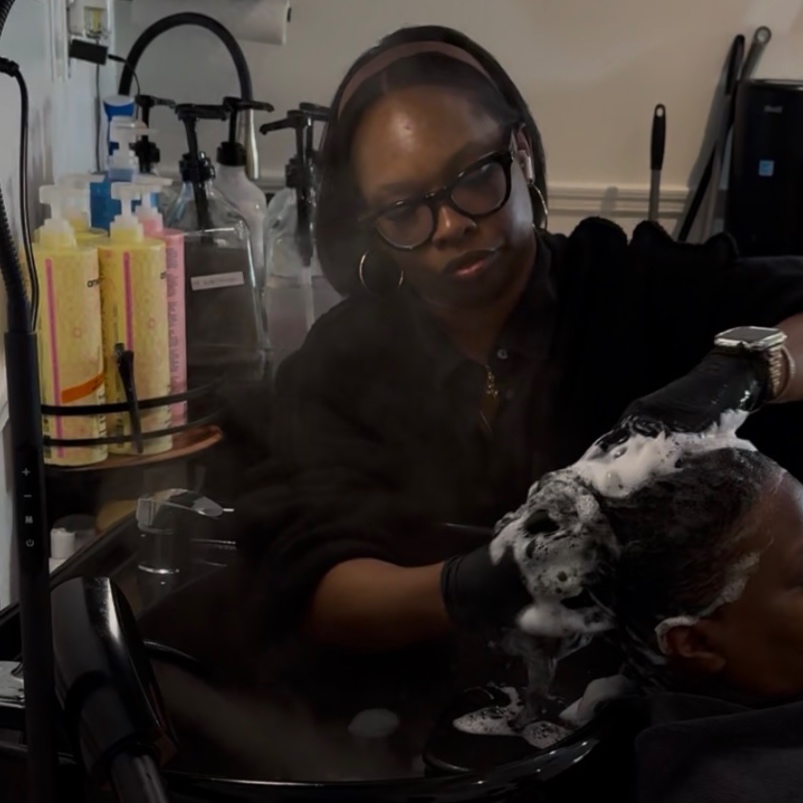 Wash Day (protective styles prep) at Sweetest little Salon Studio in Sarasota, FL