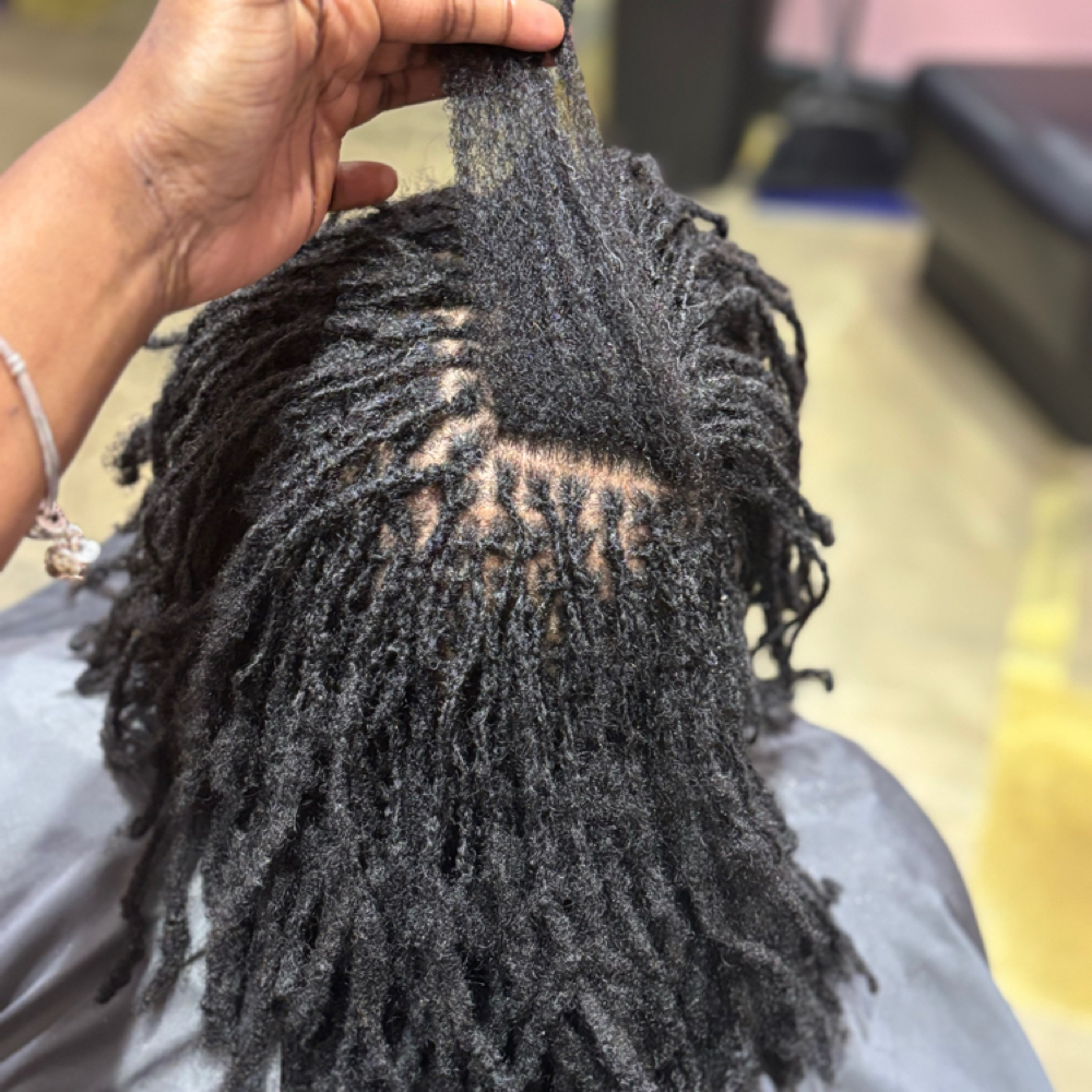 Loc Repair at Moriah’s Beauty Bar in Fayetteville, NC