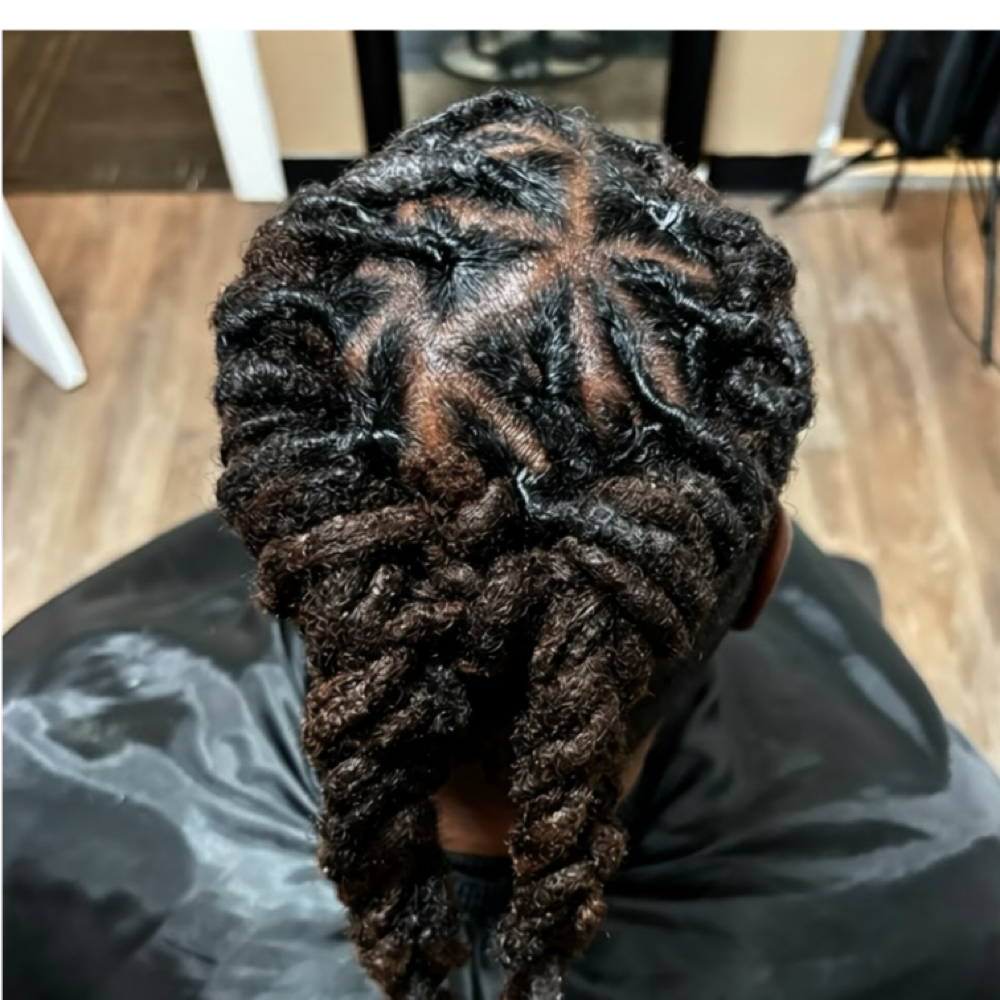Reattached Men’s Locs & Styled at Equality’s Nubian Stiylz in Hampton, VA
