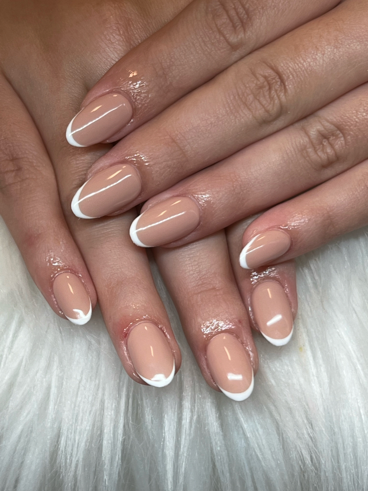 Thin French at Nails By Lina 239 in Naples, FL
