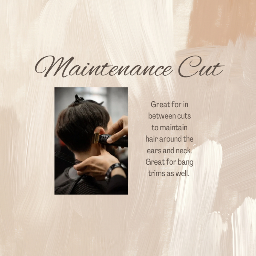 Maintenance Cut at Artisan Salon & Barber Studio in Lake Mary, FL