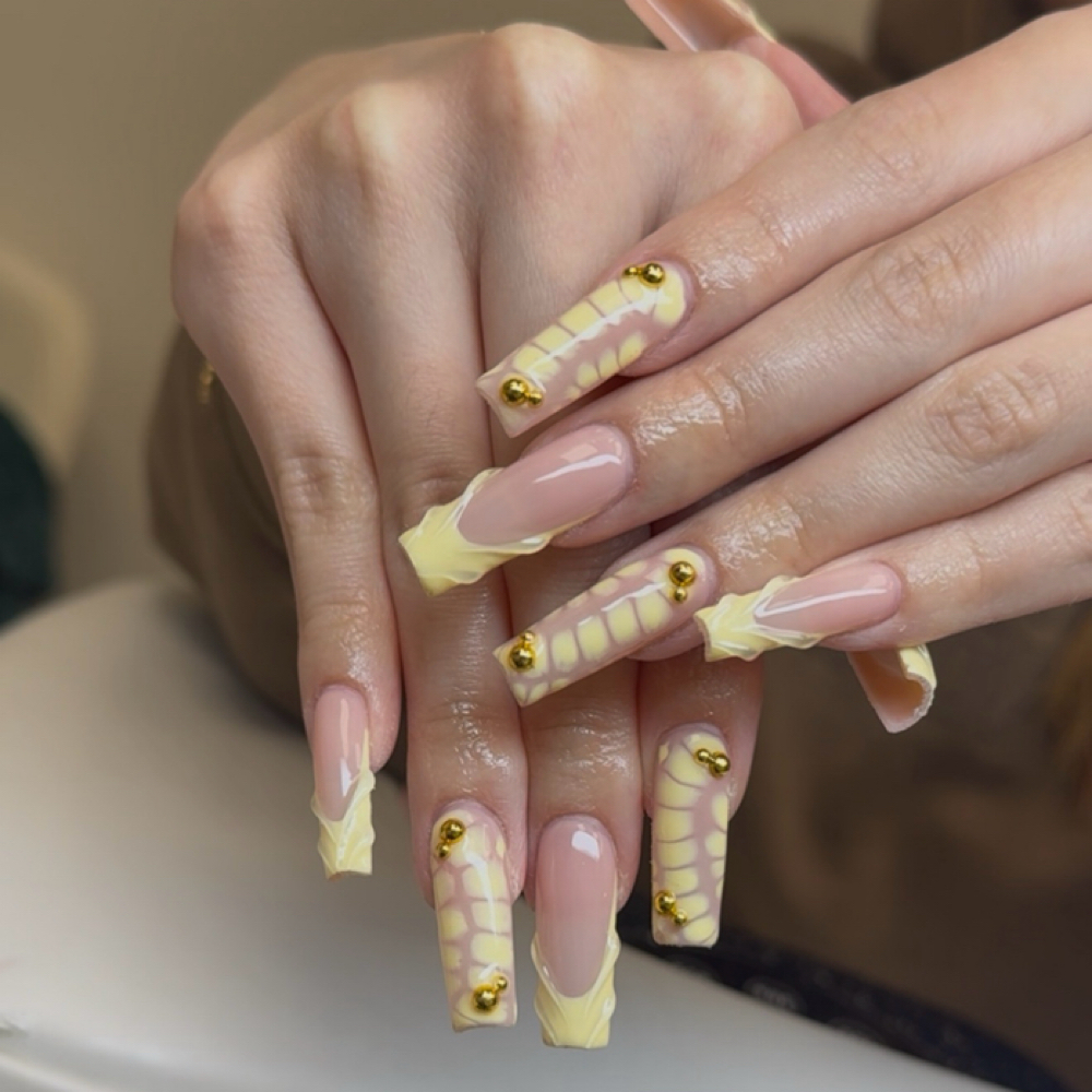 XL acrylic full set at Delaney Designs in Coralville, IA