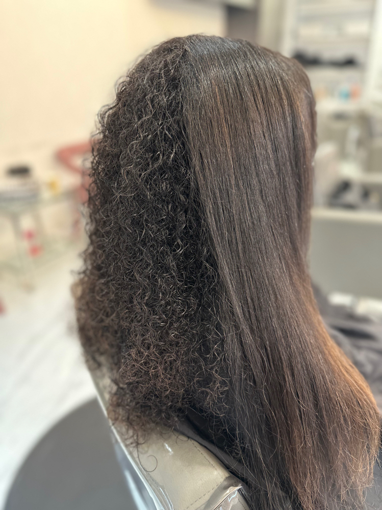 Silk Press + Scalp Treatment at Painted Hair Dreams Studio in New York, NY