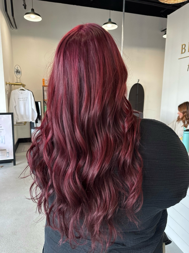 Root To End Color W Haircut