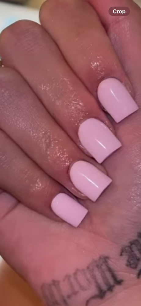One color short nails