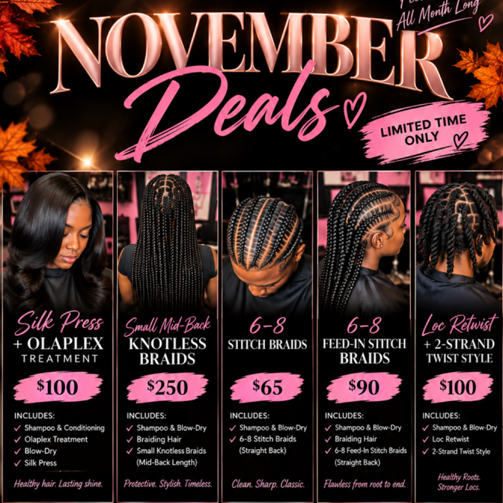 November Deals at JL Luxe Co in North Versailles, PA