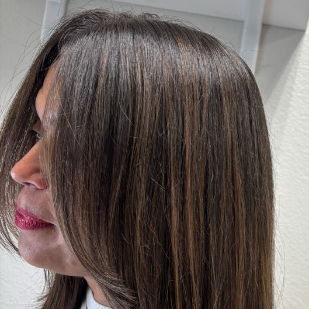 Partial Balayage at D’Sarah Hair Salon in Rockwall, TX