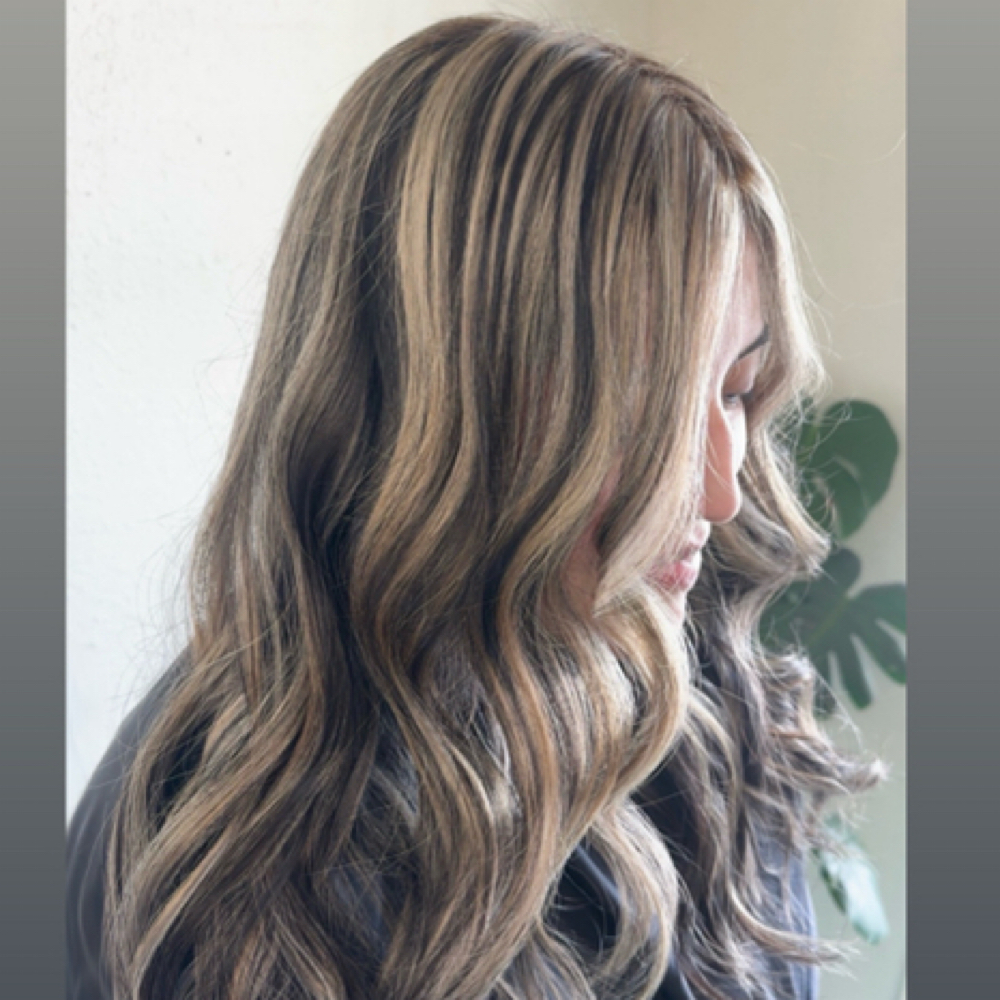 Partial Highlights at Cupids Vanity Hair Studio in San Marcos, TX