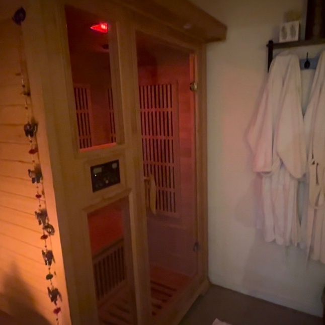 Sauna at TŌNE sound massage energy in Elizabethtown, PA
