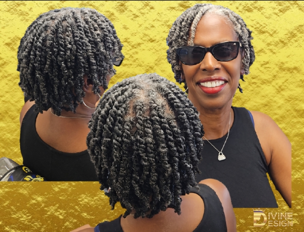 Short To Chin Length 2 Strand Twist