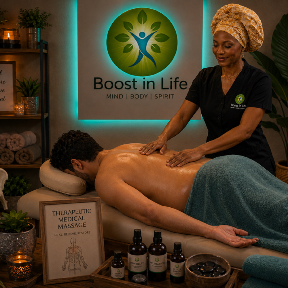 Therapeutic Medical Massage at Boost in Life Holistic Healing in Houston, TX