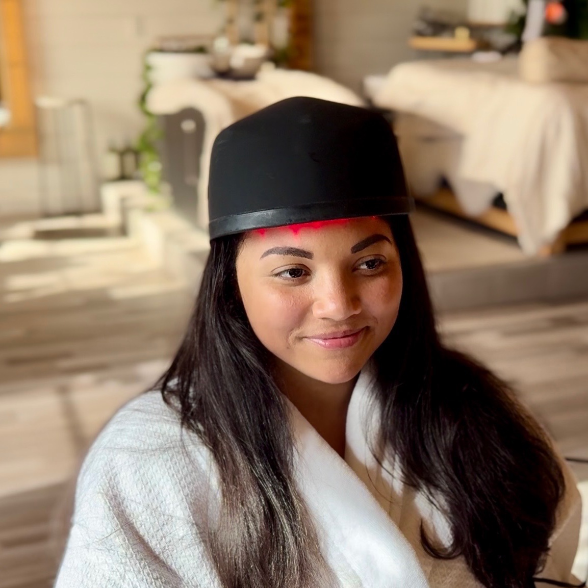 Capillus Laser Cap Therapy Session