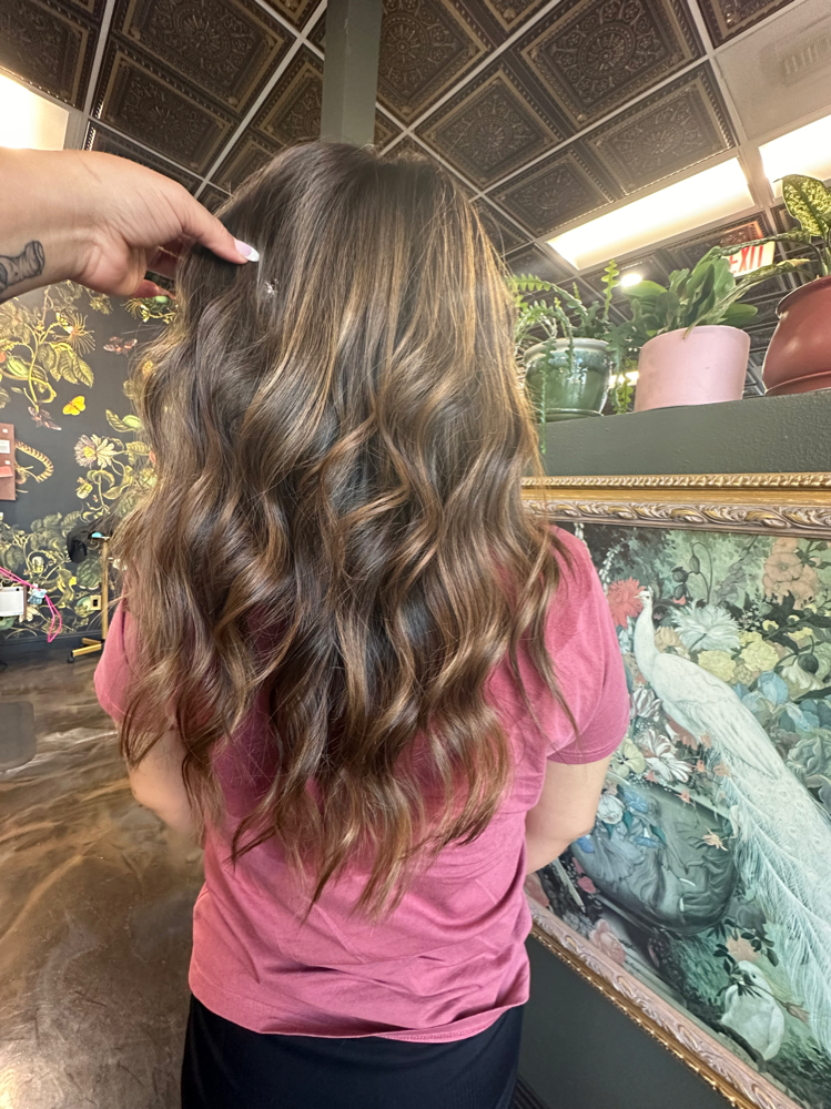 Balayage And Haircut