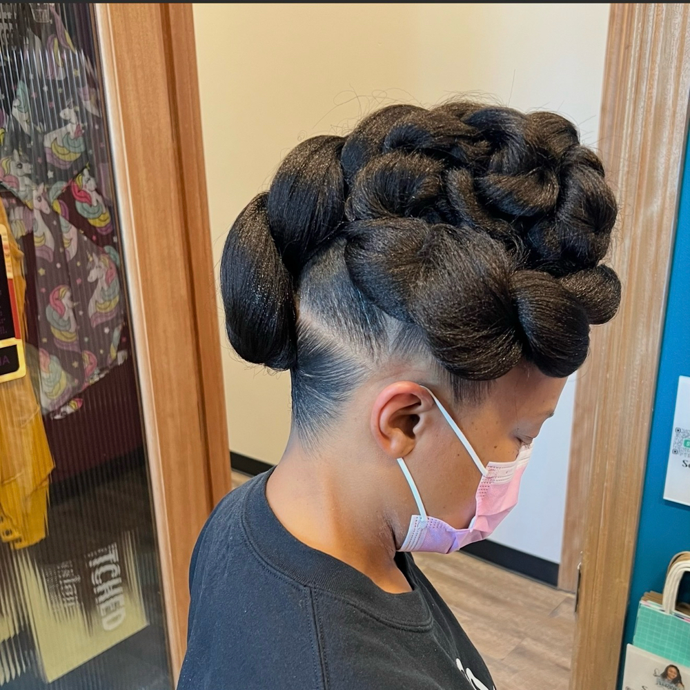 Elegant Updo - Twist or Braid at Hair By Alexicia LLC in Brandywine, MD