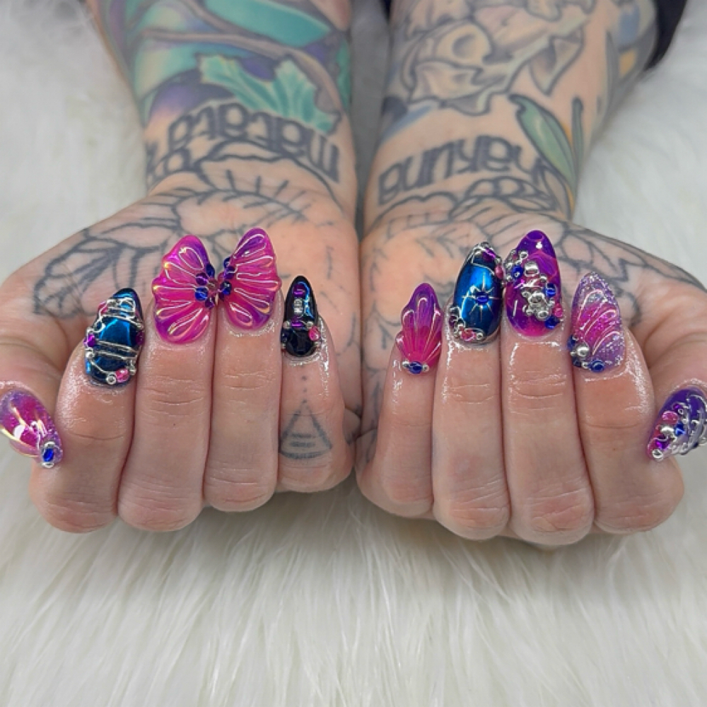 gel x extensions at ༺𝕯𝖆𝖗𝖈𝔂 𝖙𝖍𝖊 𝕹𝖆𝖎𝖑 𝕱𝖆𝖎𝖗𝔂༻ in Chicago, IL