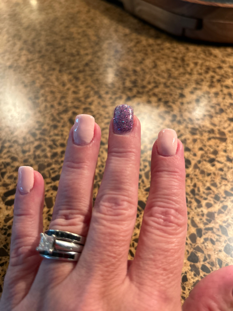 Hybrid Dip Powder Mani W/ Tips at PrettyP Nailz in Sandusky, OH