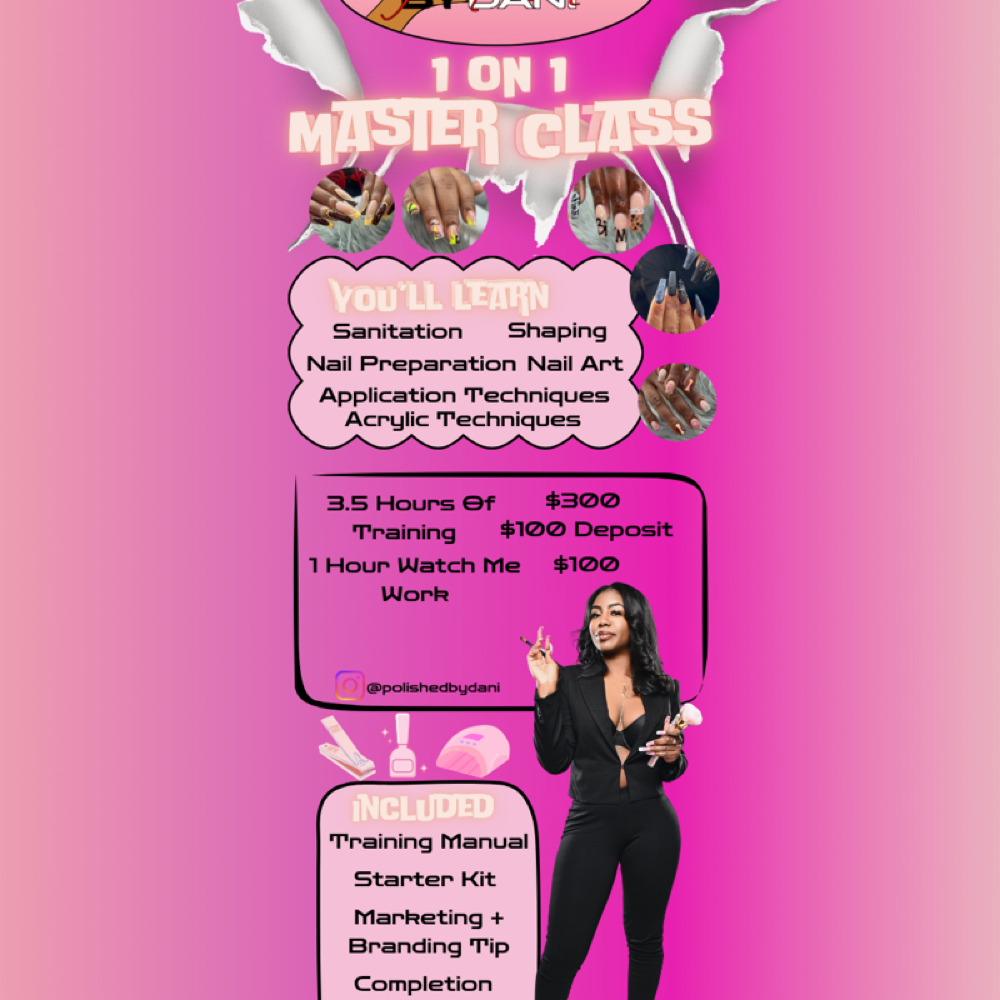 1 on 1 class w/ Dani 🌸 at PolishedByDaniLLC✨ in Euclid, OH