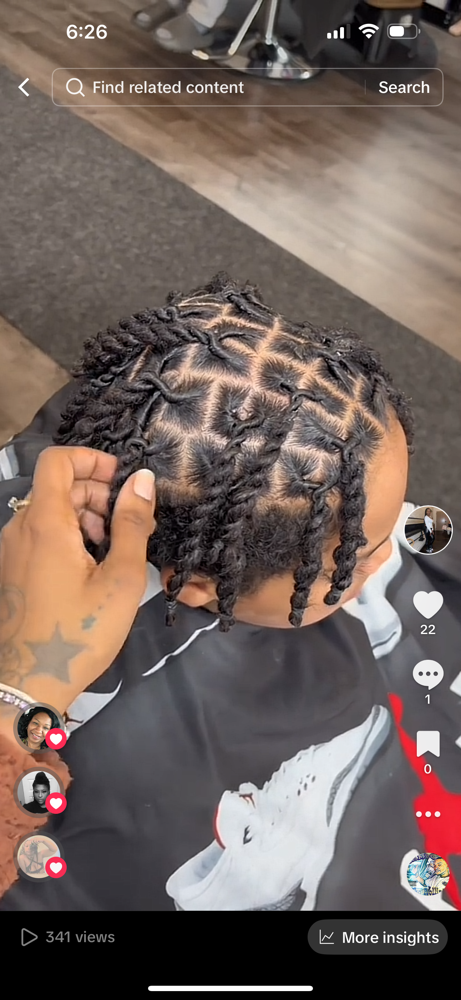 Half Head Retwist