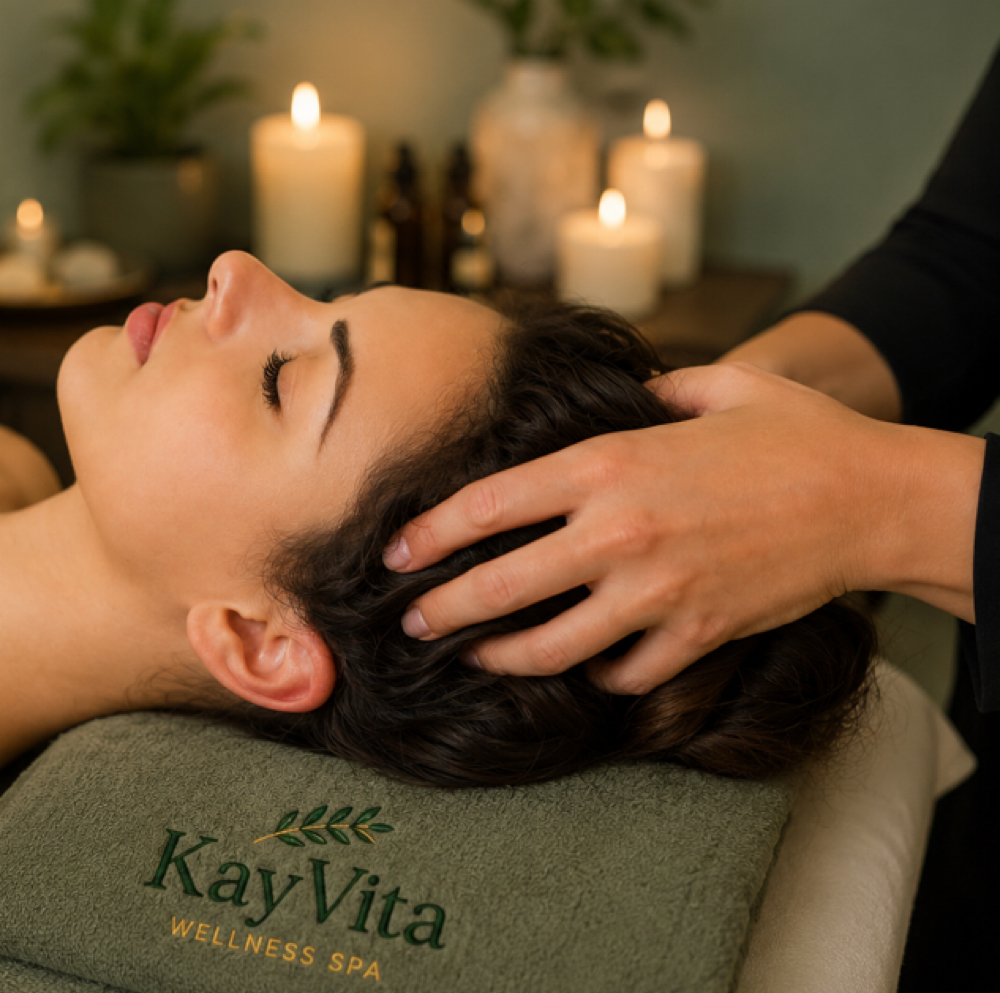 Scalp Massage at KayVita Wellness Spa in Tampa, FL