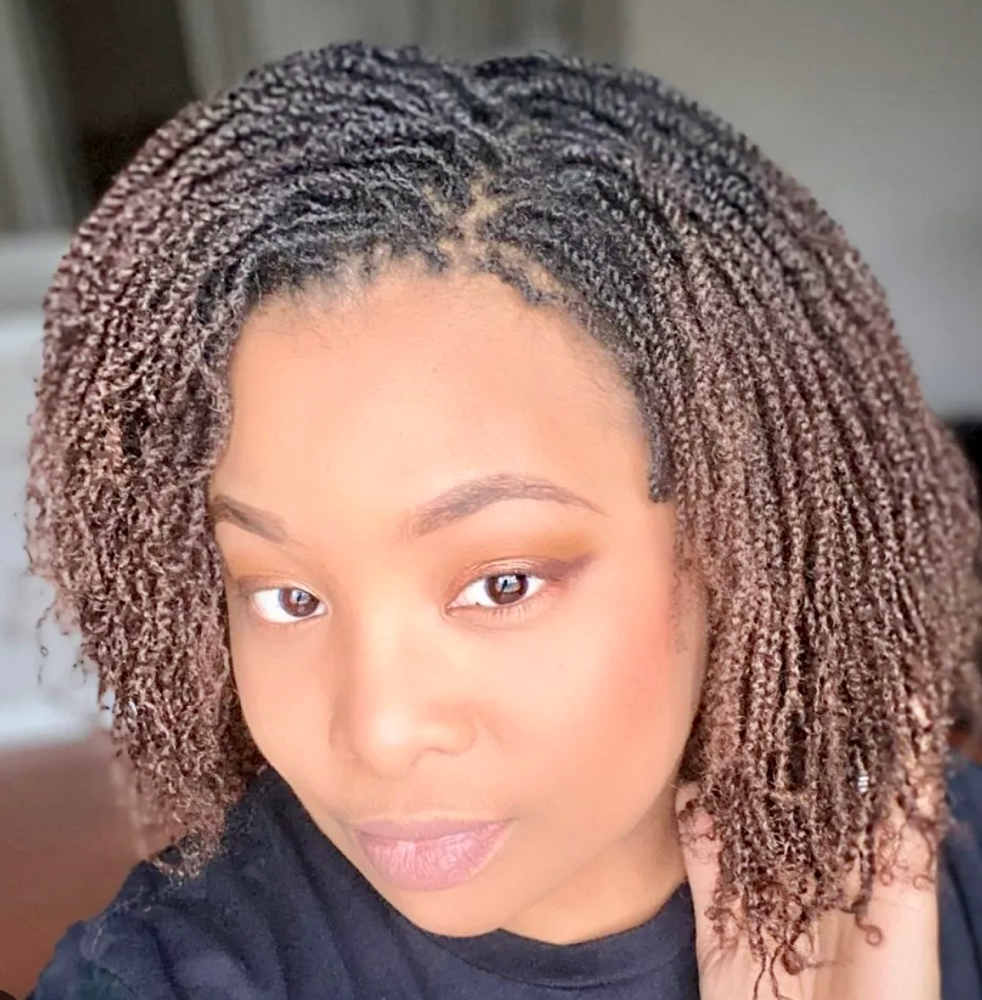 Micro Two Strand Twist Install at U N I FOR HAIR LLC in North Charleston, SC